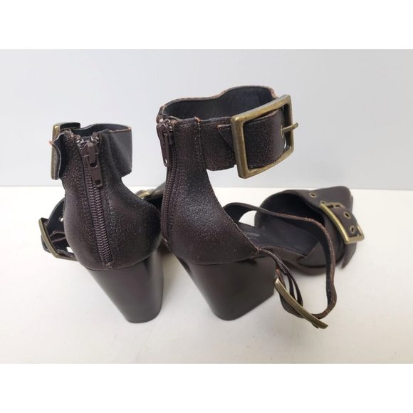 Free People X Jeffrey Campbell Hendrix Heels Dark Brown Size 9 - Picture 2 of 4
